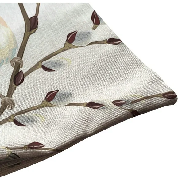 2-PIECE-SET ACCENT PILLOWS BIRDS BRANCHES & BUDS WITH NEW UTOPIA PILLOW-INSERTS - Picture 13 of 14